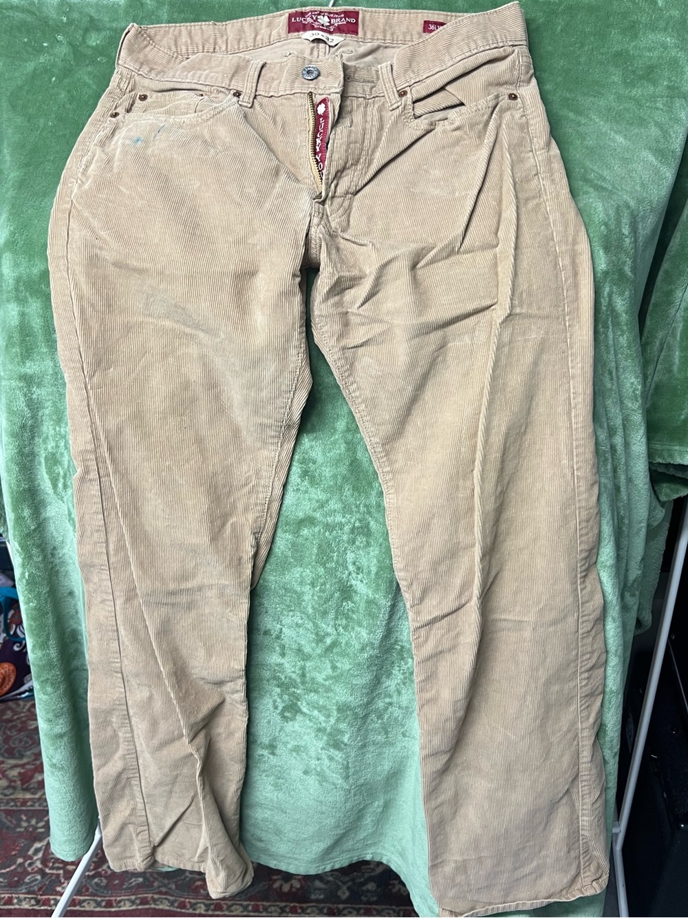 Lucky Brand Khaki Corduroy Pants